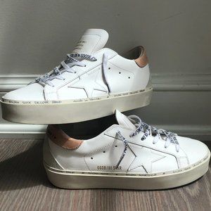 Golden Goose Hi Star Leather Sneakers